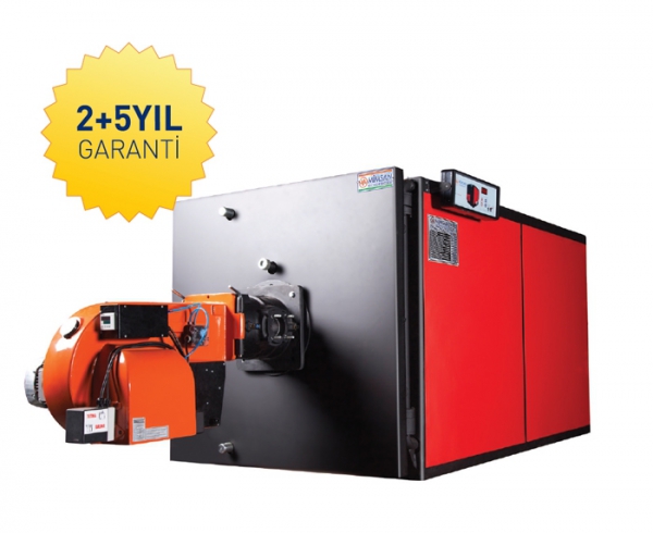 GAZ YAKITLI İKİ GEÇİŞLİ (KARŞI BASINÇLI) SICAK SU KAZANI